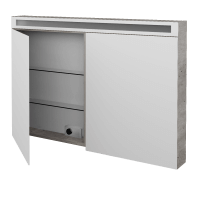 Dvojdverová zrkadlová skrinka AIR GA2OE 120 