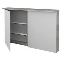 Dvojdverová zrkadlová skrinka ASTON GA2OE 120 