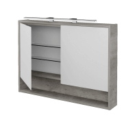 Dvojdverová zrkadlová skrinka FOCUS GA2OE 100 