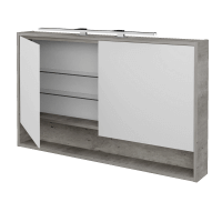 Dvojdverová zrkadlová skrinka FOCUS GA2OE 120 