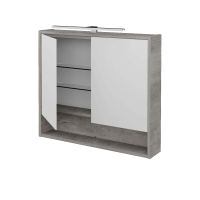 Dvojdverová zrkadlová skrinka FOCUS GA2OE 80 