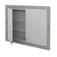 Dvojdverová zrkadlová skrinka GRID GA2OE 100 