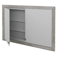 Dvojdverová zrkadlová skrinka GRID GA2OE 120 