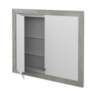 Dvojdverová zrkadlová skrinka GRID GA2OE 90 