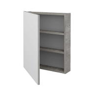 Jednodverová zrkadlová skrinka Q GA 60 