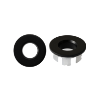 Krytka prepadu čierna mat - priemer otvoru 14 mm 