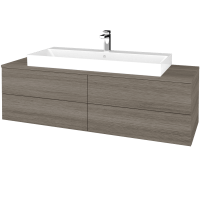 Kúpeľňová skrinka MODULE SZZ4 140 umývadlo Glance