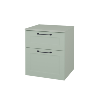 Nízka kúpeľňová skrinka s košom na bielizeň PORTO SNZ2K 50 