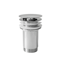 Prítoková výpusť 5/4" pre umývadlá bez prepadu – chróm 