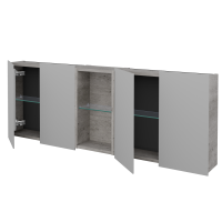 Štvordverová zrkadlová skrinka AVANTI GA4EO 140 