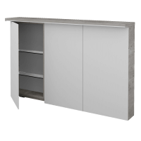 Trojdverová zrkadlová skrinka ASTON GA3OE 120 