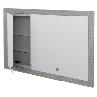 Trojdverová zrkadlová skrinka GRID GA3OE 120 