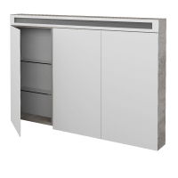 Trojdverová zrkadlová skrinka MAX GA3O 120 