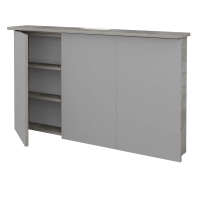 Trojdverová zrkadlová skrinka SANI GA3O 120 