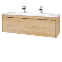 Umývadlová skrinka BONO SZZ 120 (umývadlo Pura s 2 otvormi pre batériu) 