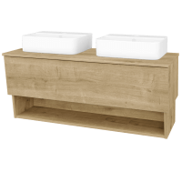 Umývadlová skrinka INVENCE SZZO 125 (2 umývadlá Joy 3) 