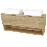 Umývadlová skrinka INVENCE SZZO 125 (2 umývadlá Joy) 