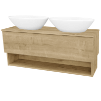 Umývadlová skrinka INVENCE SZZO 125 (2 umývadlá Triumph) 