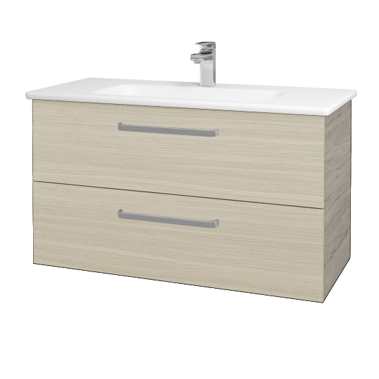 Umývadlová skrinka GIO SZZ2 100  - D05 Oregon - Úchytka T01 - D04 Dub