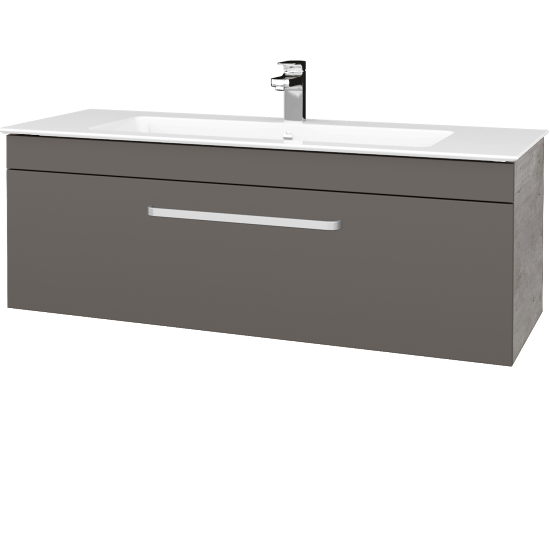Kúpeľňová skrinka ASTON SZZ 120  - D01 Betón - Úchytka T01 - N06 Lava