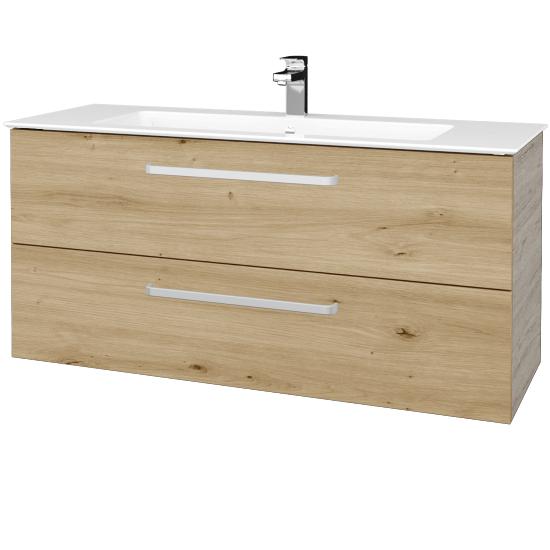 Umývadlova skrinka GIO SZZ2 120  - D05 Oregon - Úchytka T01 - D22 Karamel