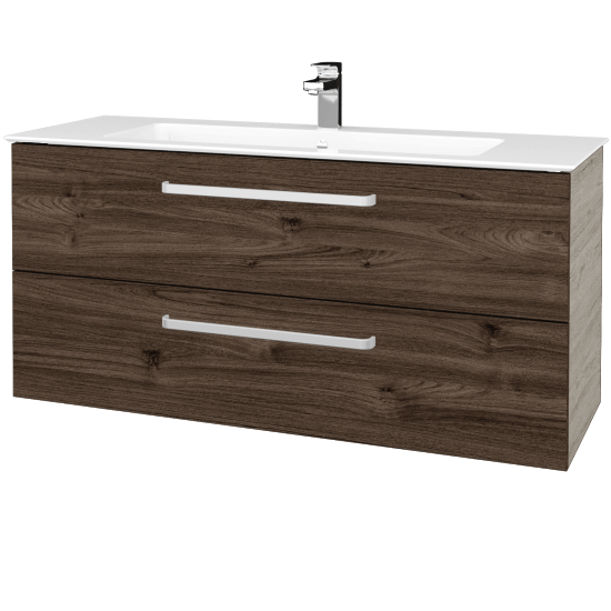 Umývadlova skrinka GIO SZZ2 120  - D05 Oregon - Úchytka T01 - D25 Teak