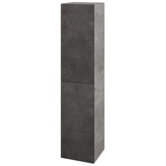 Vysoká skriňa DOS SVD2 35  - D01 Betón - Úchytka T00 - D16 Tmavý betón - Levé