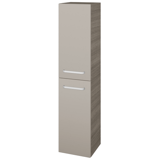 Vysoká skriňa DOS SVD2 35  - D03 Cafe - Úchytka T01 - N07 Stone - Levé