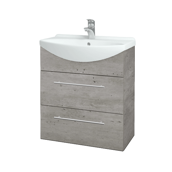 Umývadlová skrinka TAKE IT SZZ2 65  - D01 Betón - Úchytka T02 - D01 Betón