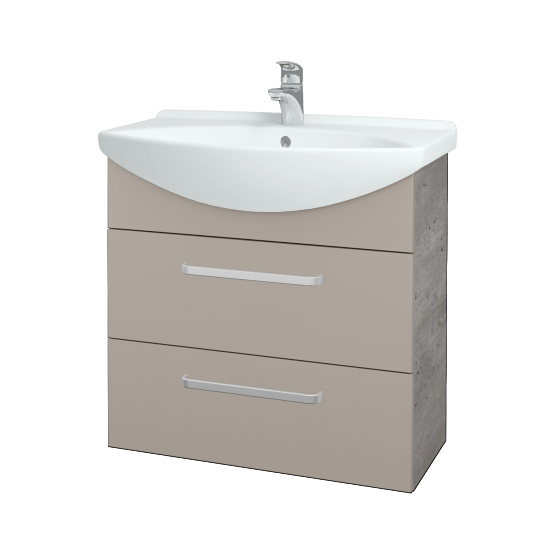 Umývadlová skrinka TAKE IT SZZ2 75  - D01 Betón - Úchytka T01 - N07 Stone