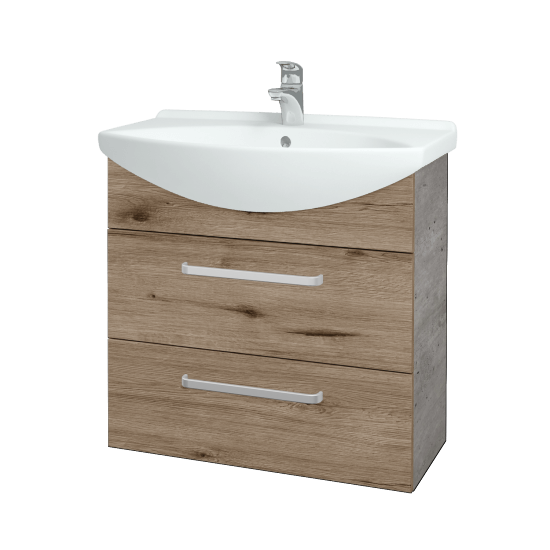 Umývadlová skrinka TAKE IT SZZ2 75  - D01 Betón - Úchytka T01 - D23 Herkules