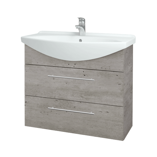 Umývadlová skrinka TAKE IT SZZ2 85  - D01 Betón - Úchytka T02 - D01 Betón