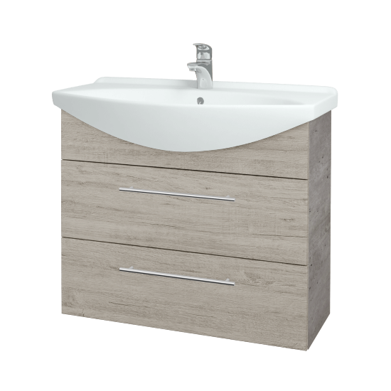 Umývadlová skrinka TAKE IT SZZ2 85  - D01 Betón - Úchytka T02 - D05 Oregon