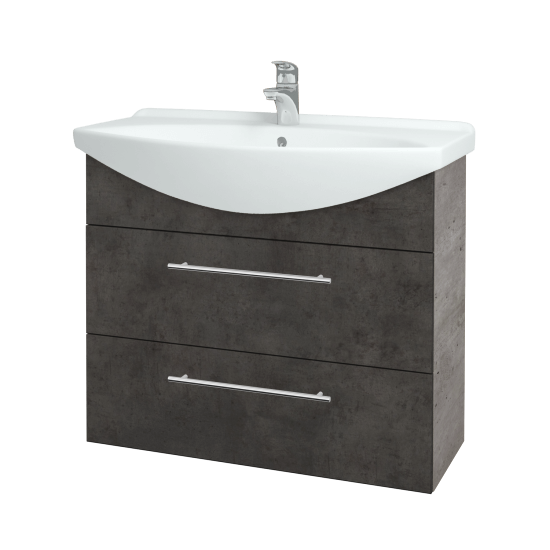 Umývadlová skrinka TAKE IT SZZ2 85  - D01 Betón - Úchytka T02 - D16 Tmavý betón