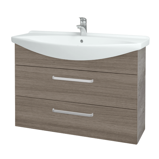 Umývadlová skrinka TAKE IT SZZ2 105  - D01 Betón - Úchytka T01 - D03 Cafe