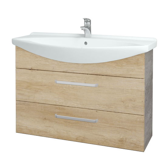 Umývadlová skrinka TAKE IT SZZ2 105  - D01 Betón - Úchytka T01 - D15 Nebraska