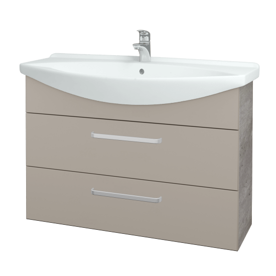 Umývadlová skrinka TAKE IT SZZ2 105  - D01 Betón - Úchytka T01 - N07 Stone