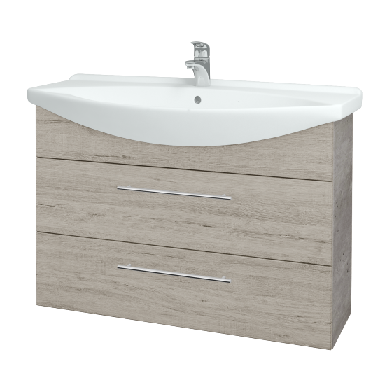 Umývadlová skrinka TAKE IT SZZ2 105  - D01 Betón - Úchytka T02 - D05 Oregon