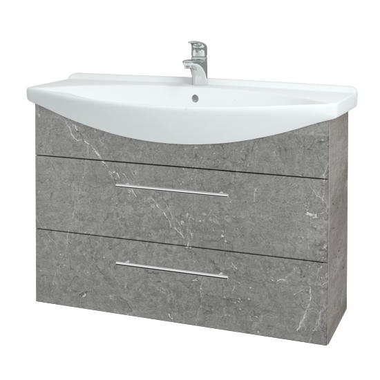Umývadlová skrinka TAKE IT SZZ2 105  - D01 Betón - Úchytka T02 - D20 Galaxy