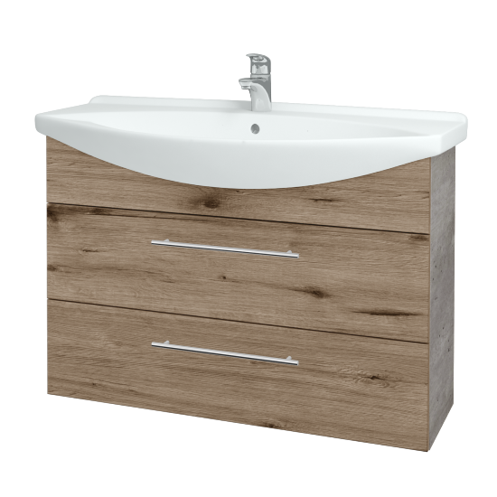 Umývadlová skrinka TAKE IT SZZ2 105  - D01 Betón - Úchytka T02 - D23 Herkules