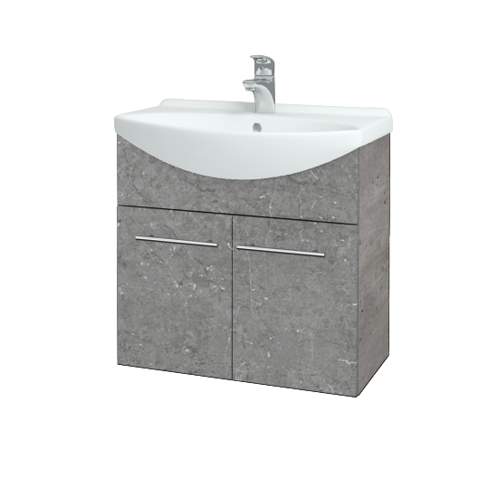 Dvojdverová umývadlová TAKE IT SZD2 65  - D01 Betón - Úchytka T02 - D20 Galaxy