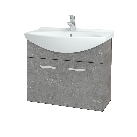 Umývadlová skriňa TAKE IT SZD2 75  - D01 Betón - Úchytka T01 - D20 Galaxy