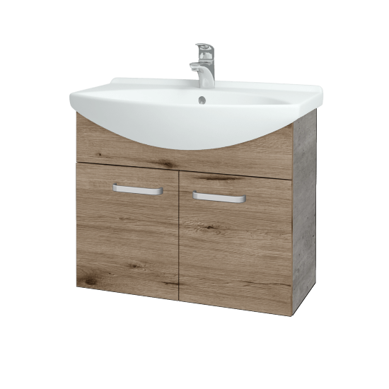 Umývadlová skriňa TAKE IT SZD2 75  - D01 Betón - Úchytka T01 - D23 Herkules