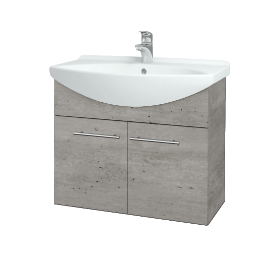 Umývadlová skriňa TAKE IT SZD2 75  - D01 Betón - Úchytka T02 - D01 Betón