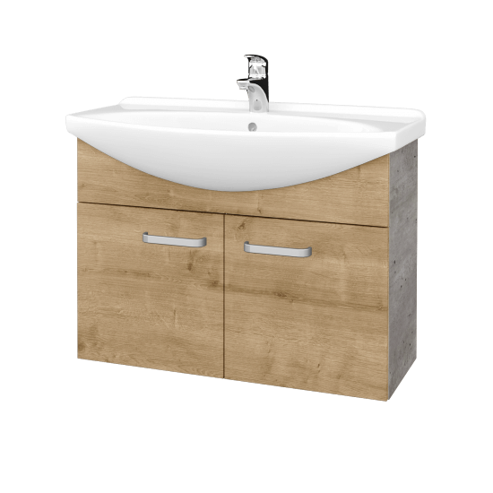 Umývadlová skriňa TAKE IT SZD2 85  - D01 Betón - Úchytka T01 - D09 Arlington