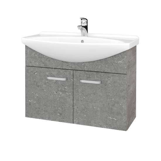 Umývadlová skriňa TAKE IT SZD2 85  - D01 Betón - Úchytka T01 - D20 Galaxy