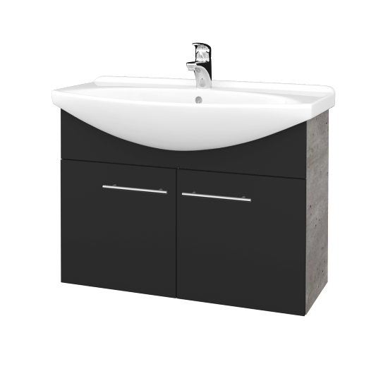 Umývadlová skriňa TAKE IT SZD2 85  - D01 Betón - Úchytka T02 - N03 Graphite