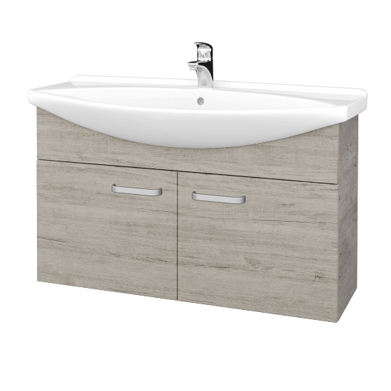 Umývadlová skriňa TAKE IT SZD2 105  - D01 Betón - Úchytka T01 - D05 Oregon