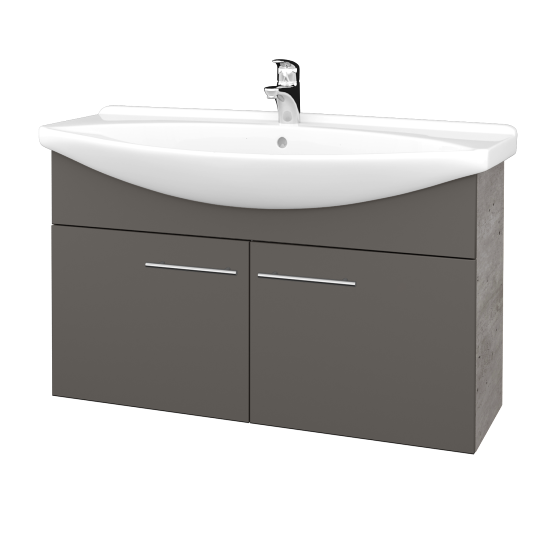 Umývadlová skriňa TAKE IT SZD2 105  - D01 Betón - Úchytka T02 - N06 Lava