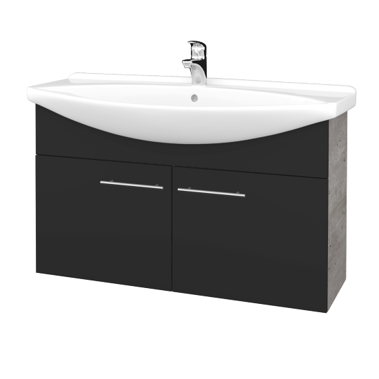 Umývadlová skriňa TAKE IT SZD2 105  - D01 Betón - Úchytka T02 - N03 Graphite